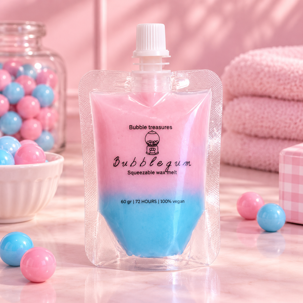 Bubblegum squeezable wax melt 60 gr